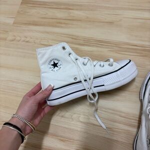 Converse All Star White Canvas High-Tops